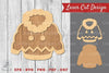 Sweater Laser Cut Decoration Clipart Bundle