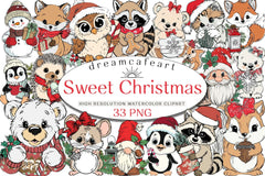 Sweet Christmas Clipart Bundle - CraftNest - Digital Crafting and Art