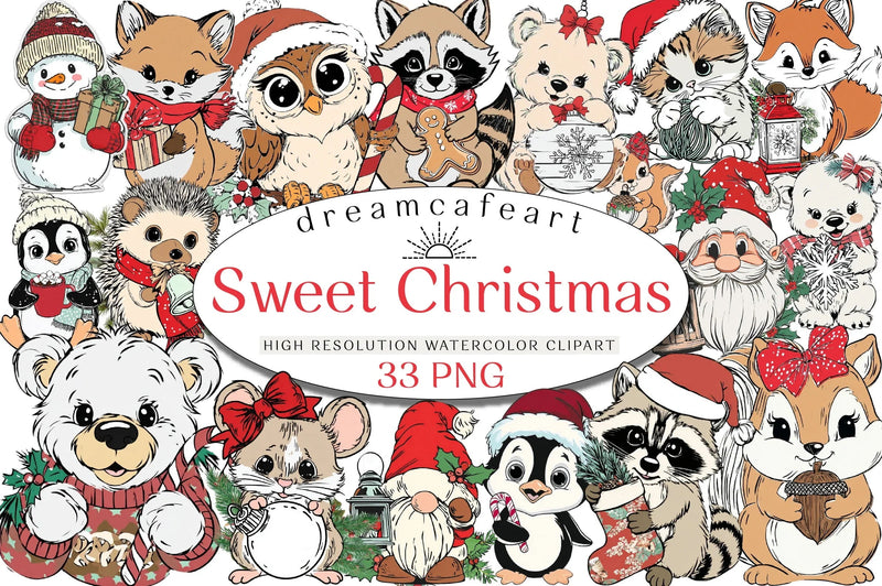 Sweet Christmas Clipart Bundle - CraftNest - Digital Crafting and Art