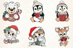 Sweet Christmas Clipart Bundle - CraftNest - Digital Crafting and Art