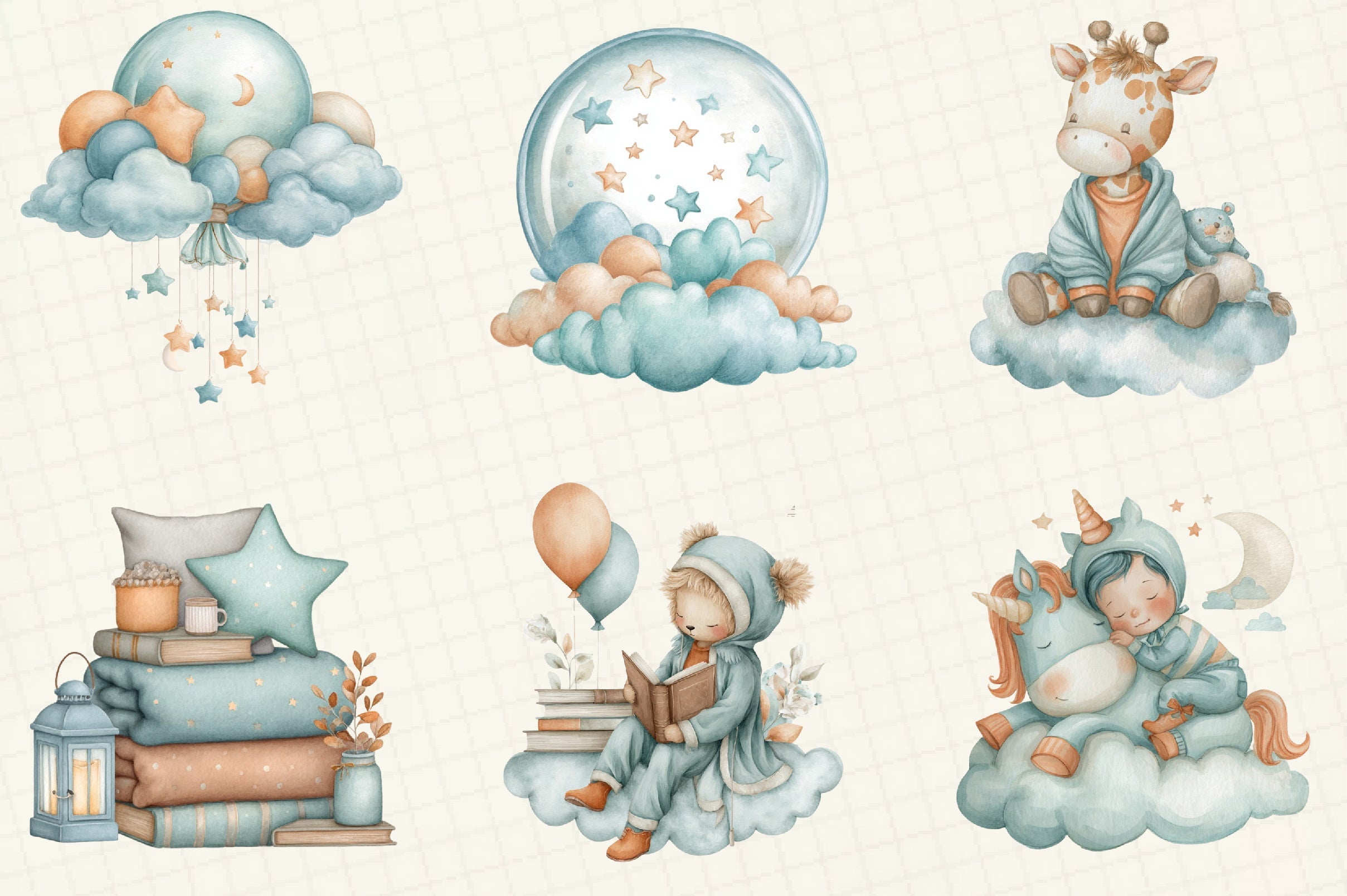 Sweet Dreams Clipart Bundle