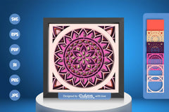 Sweet Mandala Papercut SVG Bundle - CraftNest - Digital Crafting and Art