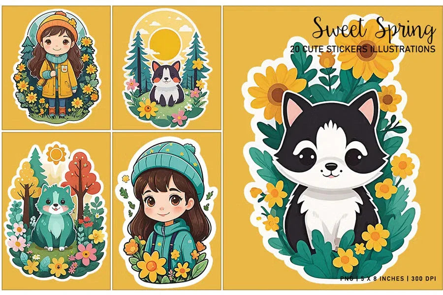 Sweet Spring Stickers