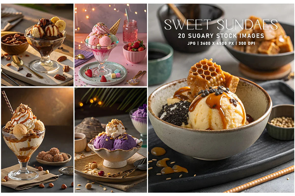 Sweet Sundaes - Stock Images - CraftNest - Digital Crafting and Art