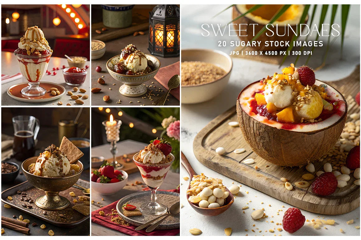 Sweet Sundaes - Stock Images - CraftNest - Digital Crafting and Art