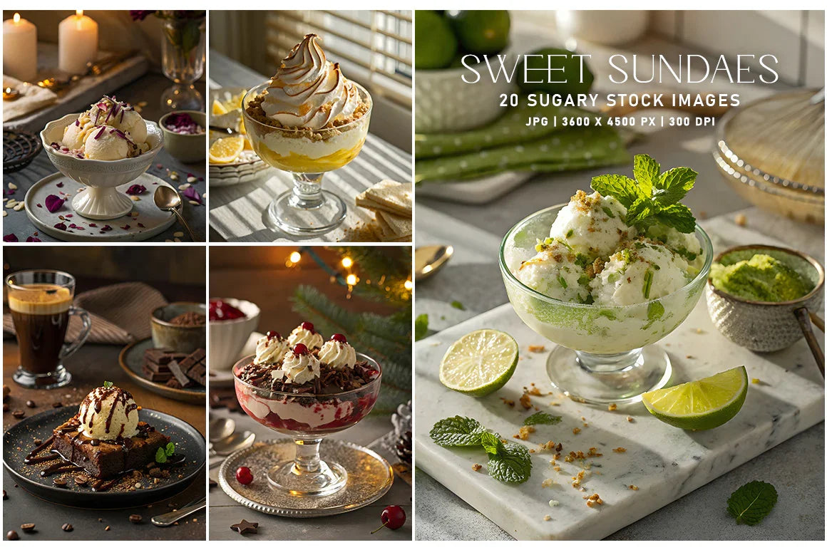 Sweet Sundaes - Stock Images - CraftNest - Digital Crafting and Art