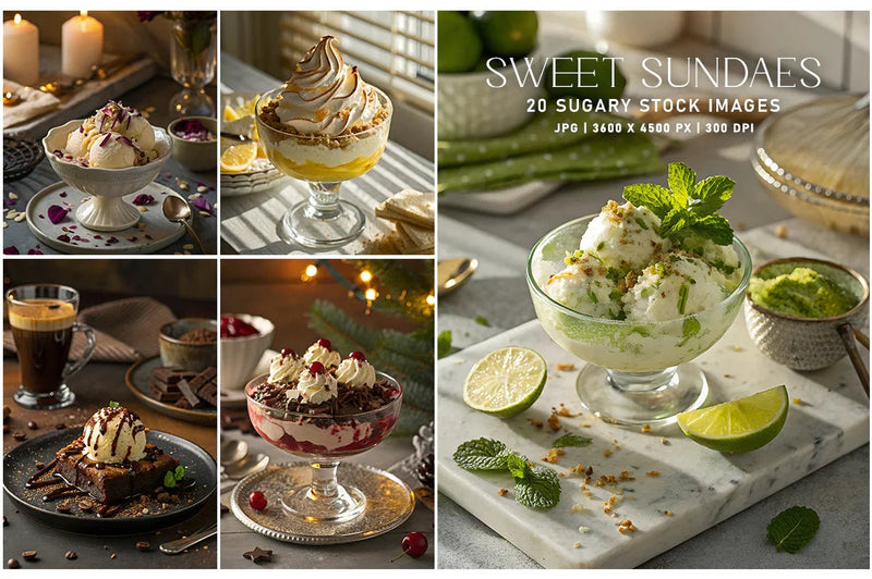 Sweet Sundaes - Stock Images - CraftNest - Digital Crafting and Art