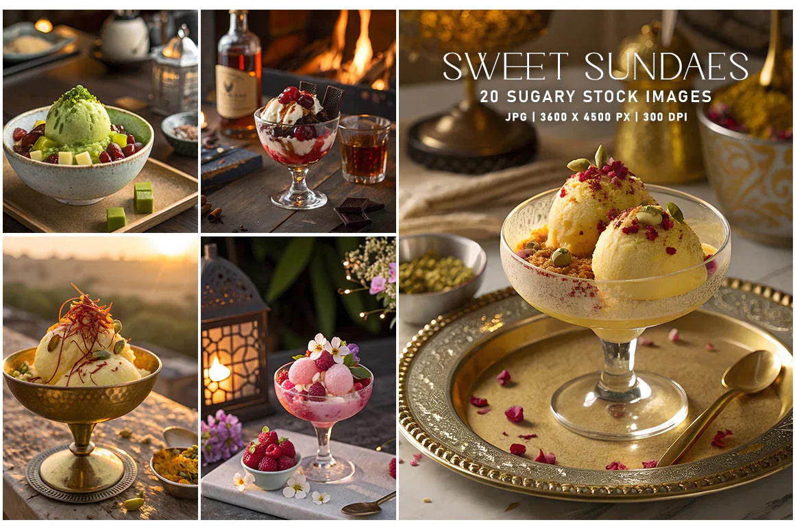 Sweet Sundaes - Stock Images - CraftNest - Digital Crafting and Art