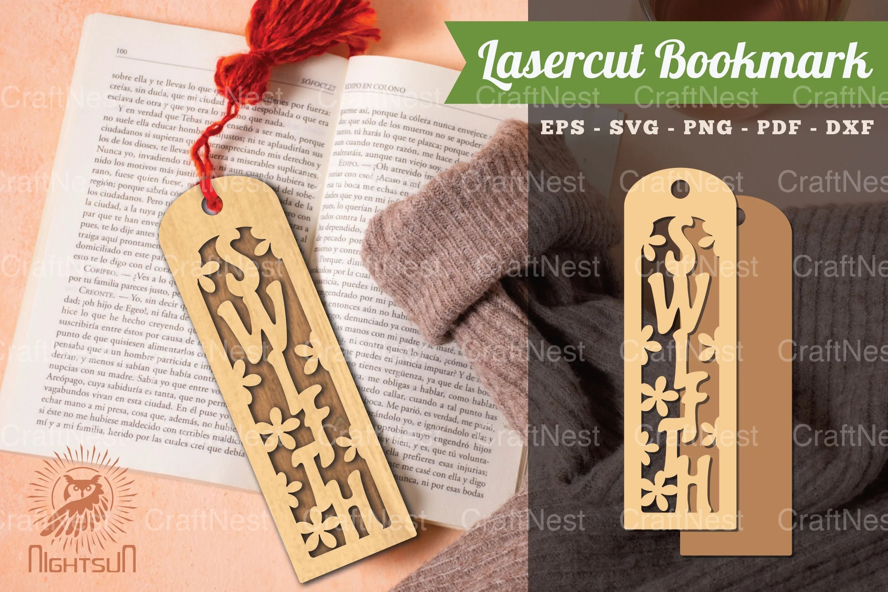 Swifth Laser Cut Bookmark Bundle - CraftNest - Digital Crafting and Art