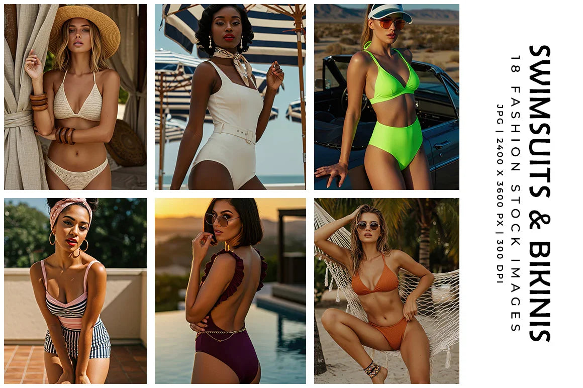 Swimsuits and Bikinis - Stock Images - CraftNest - Digital Crafting and Art