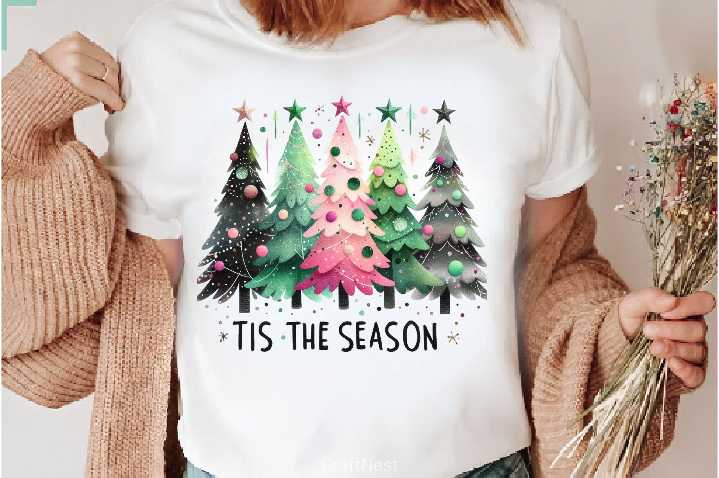 Christmas Tree Clipart Bundle 11
