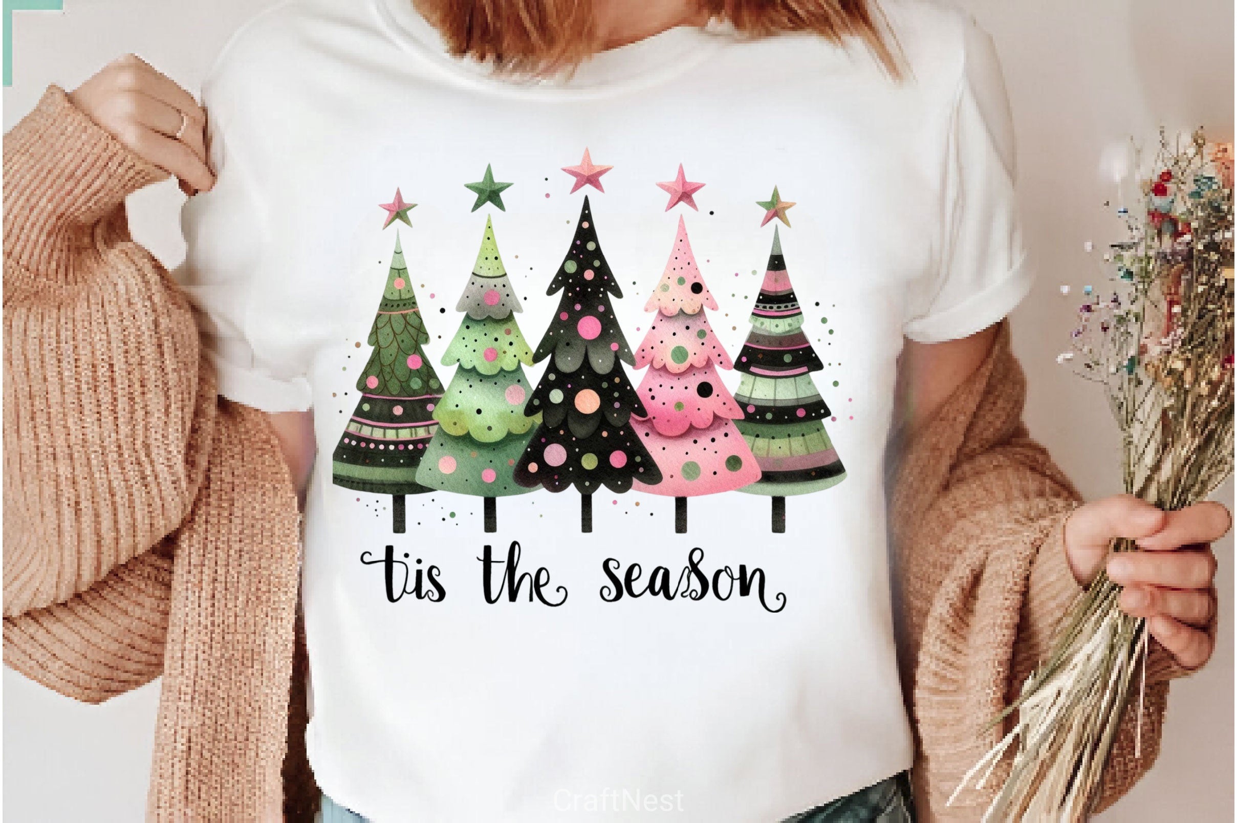 Christmas Trees Clipart Bundle 3