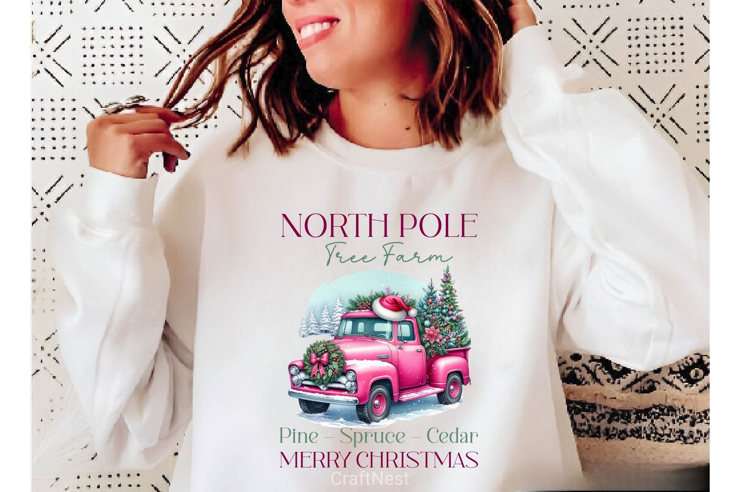North Pole Christmas Tree Farm Clipart Bundle