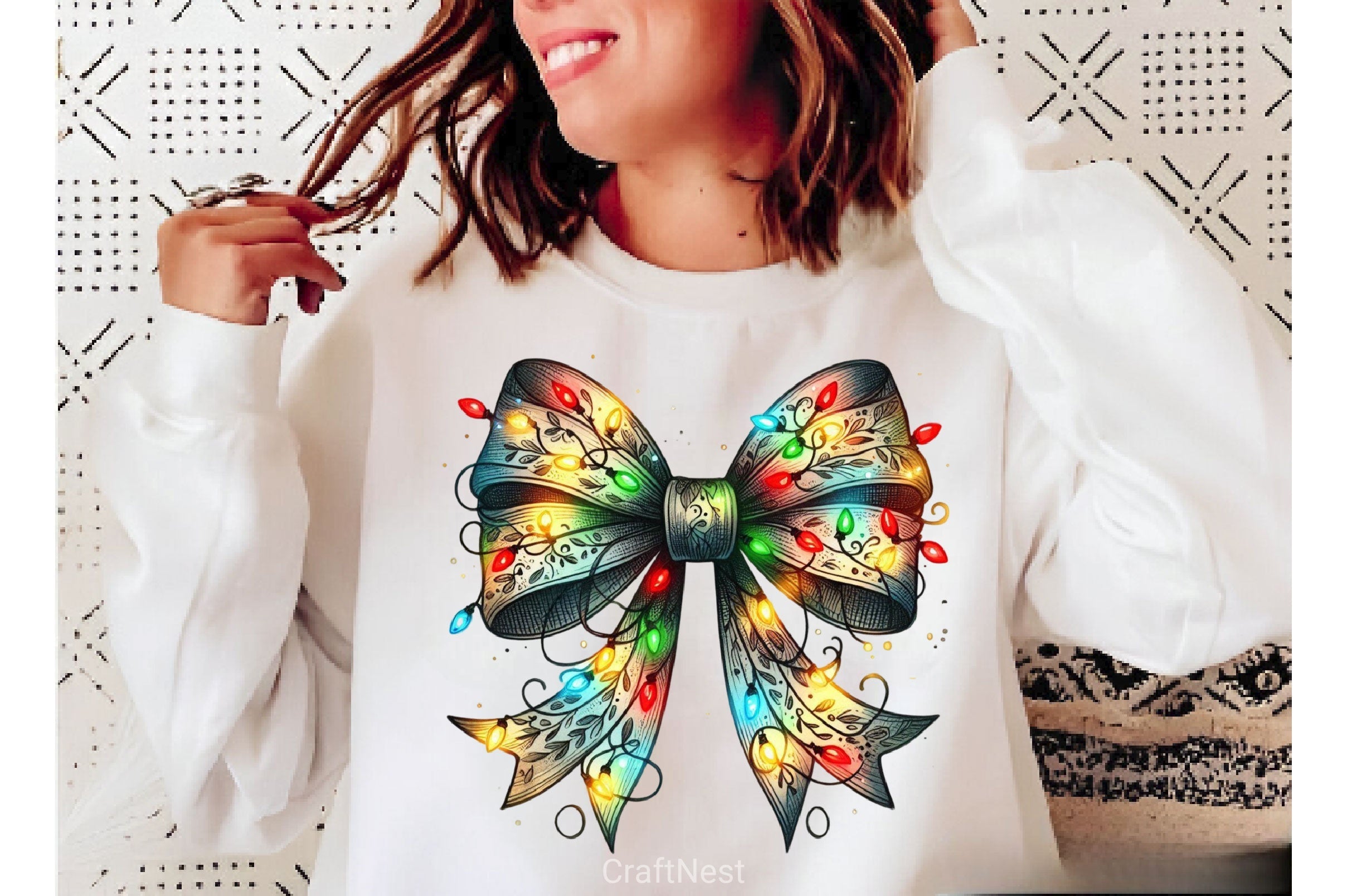 Coquette Christmas Bow Clipart Bundle 3