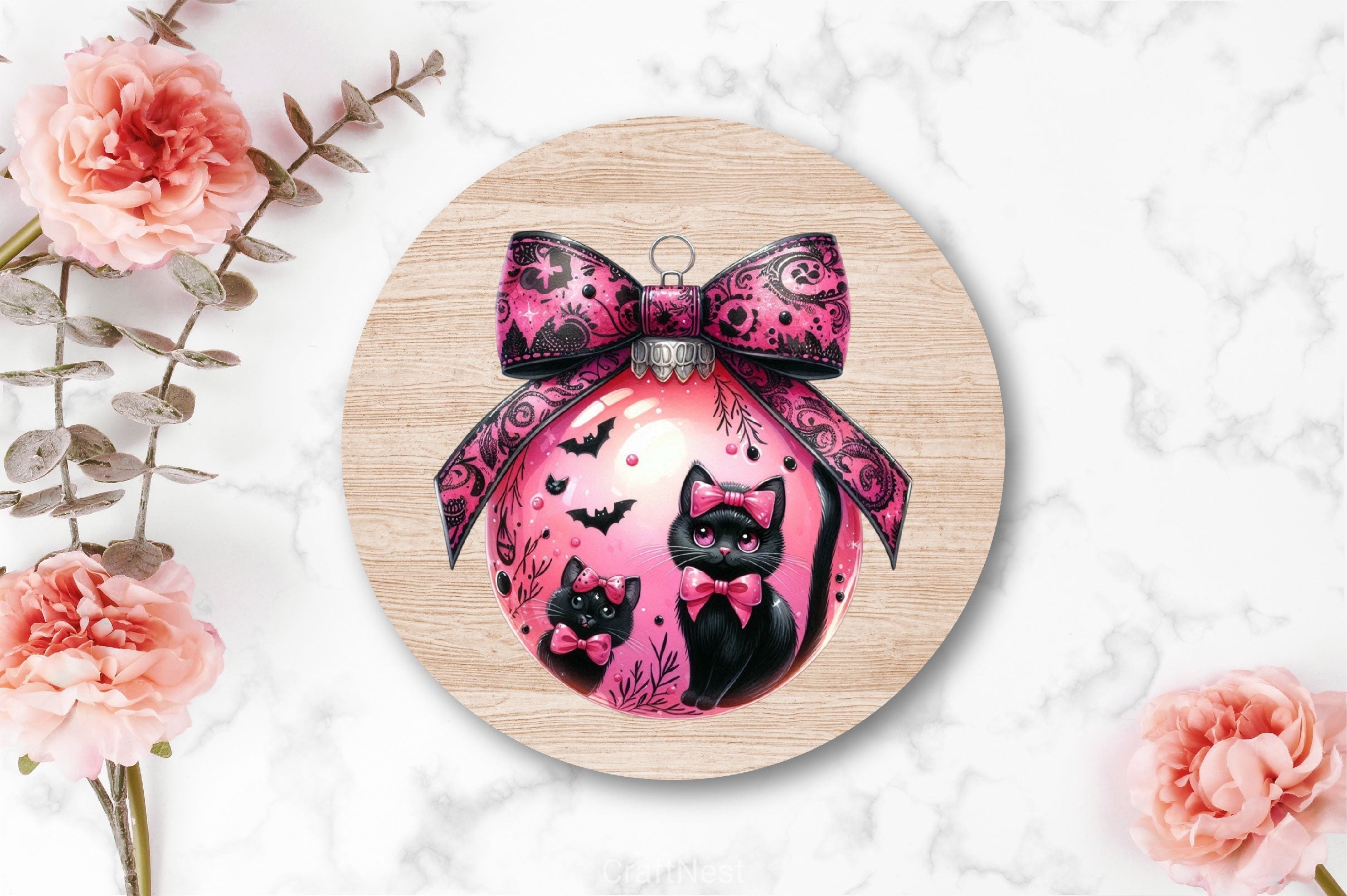 Gothic Baubles Halloween Clipart Bundle 3
