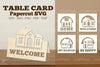 Table Card Home Papercut SVG Bundle