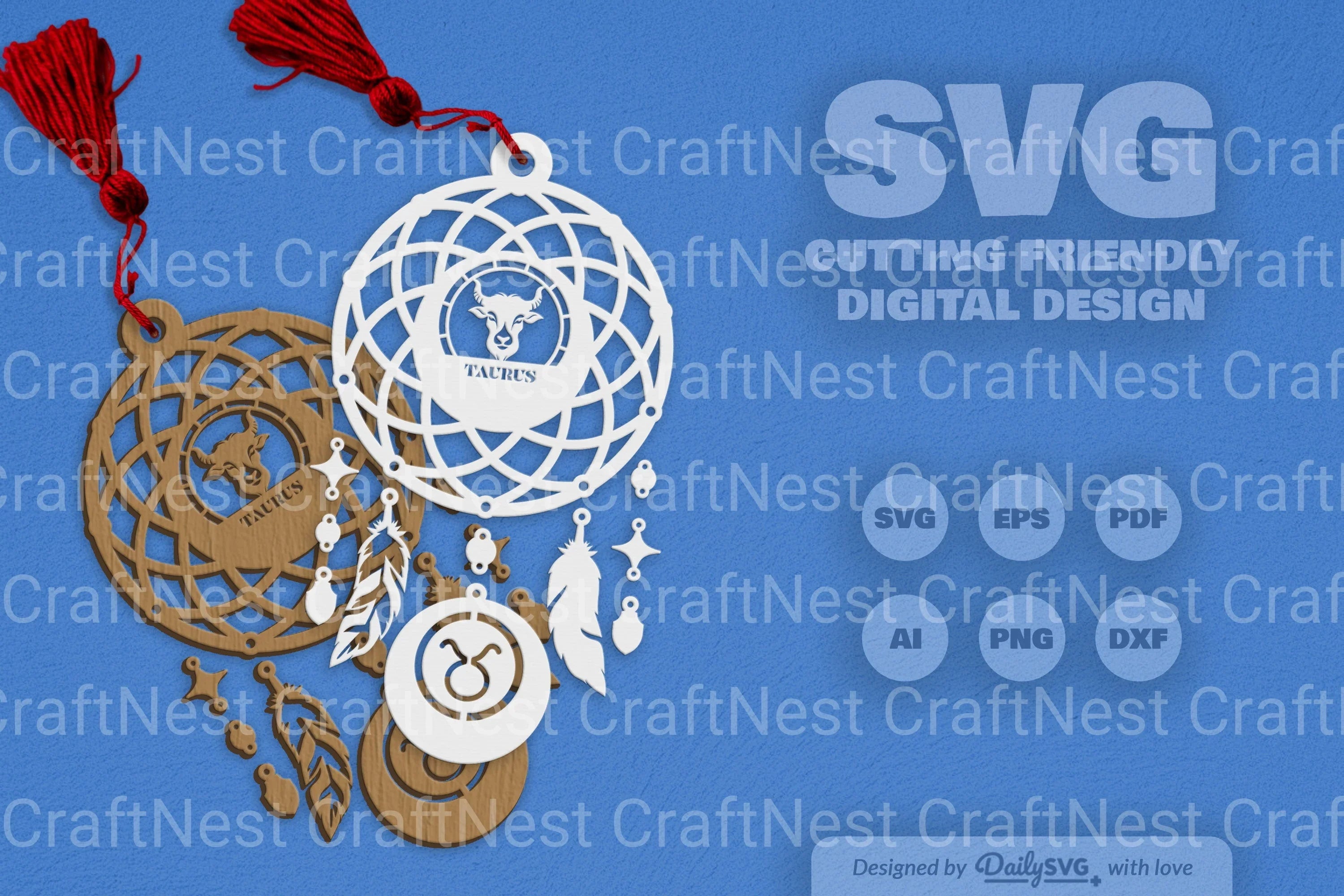 Taurus Dream Catcher Set SVG Bundle