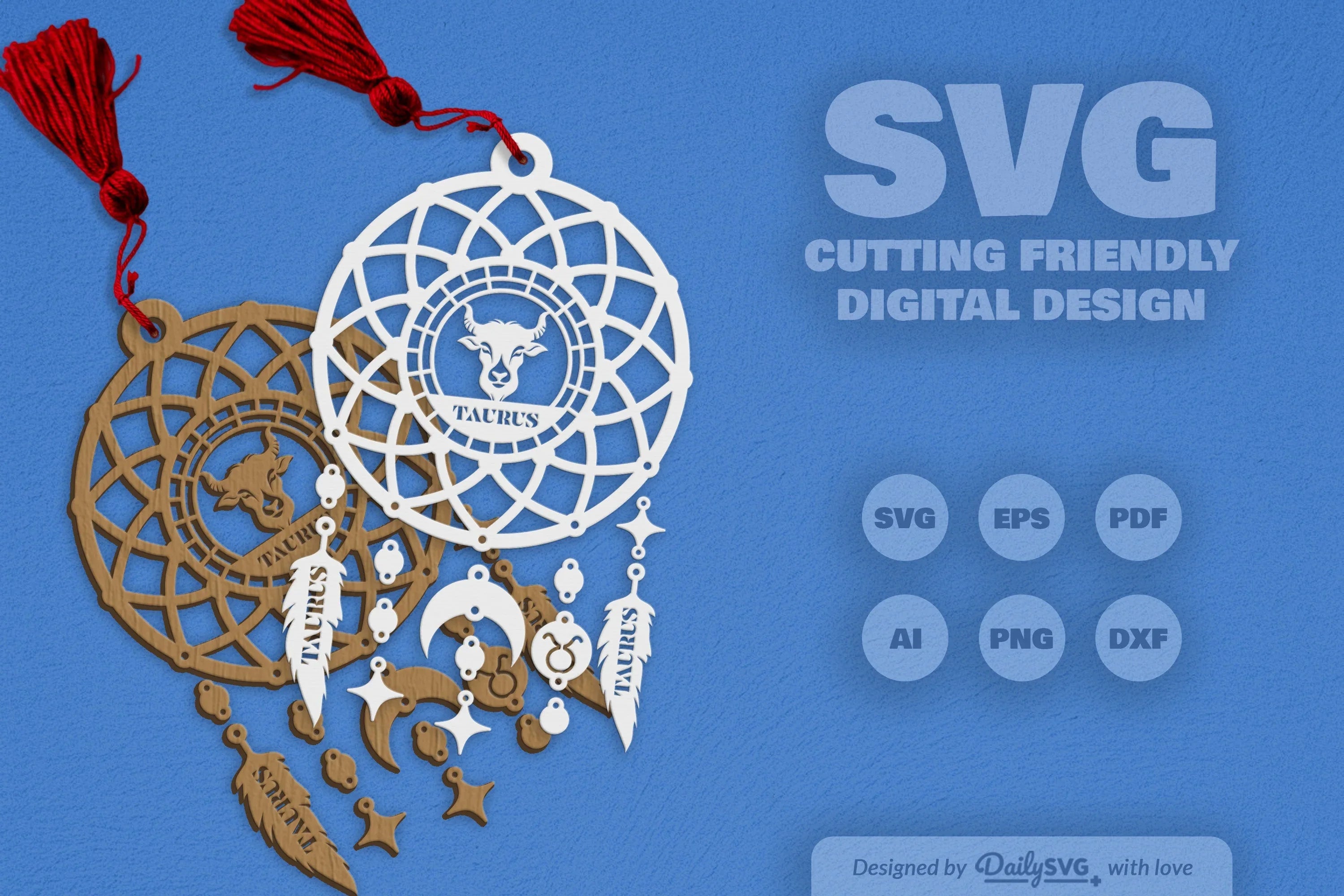 Gemini Dream Catcher Set SVG Bundle
