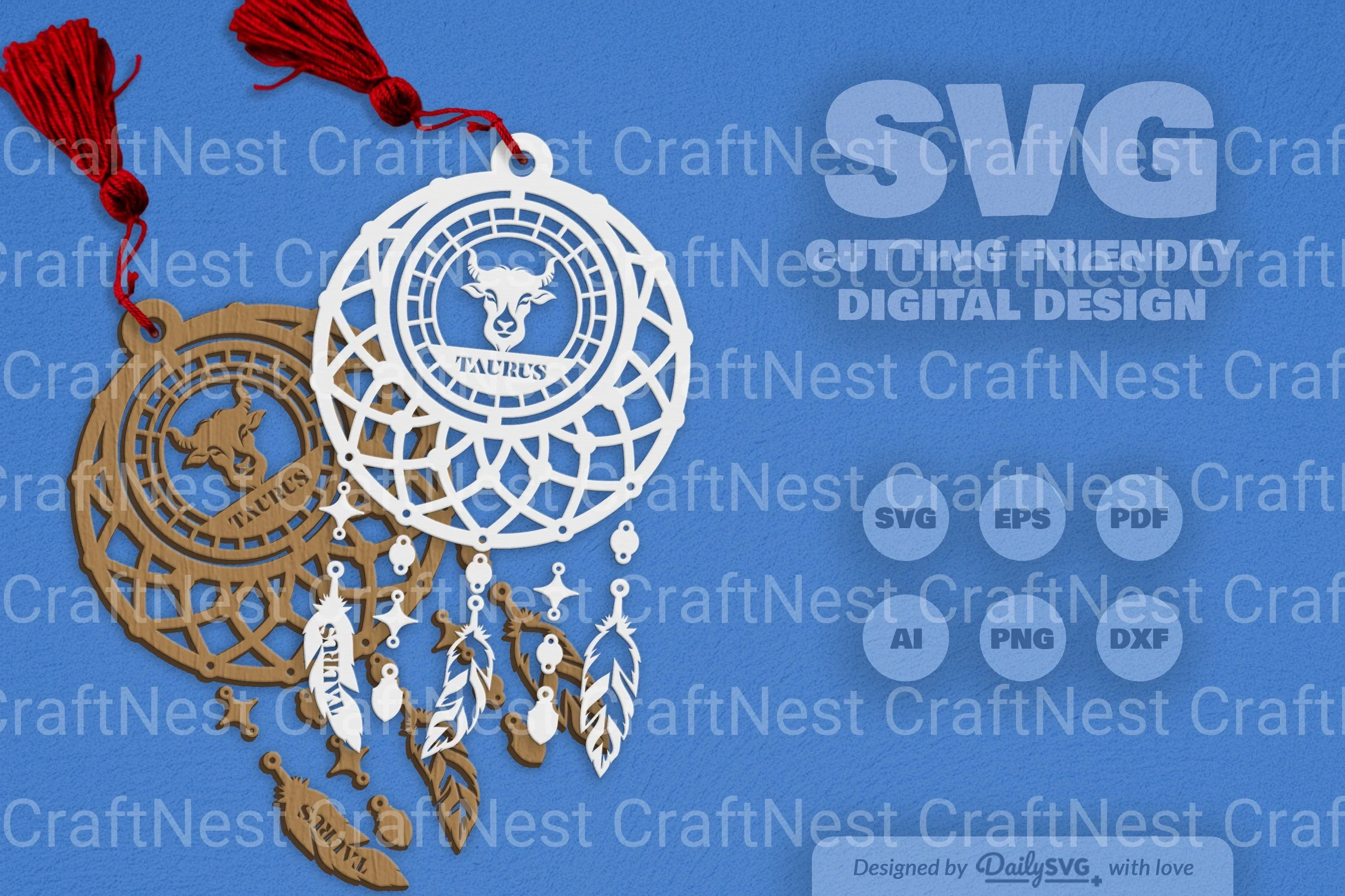 Taurus Dream Catcher Set SVG Bundle