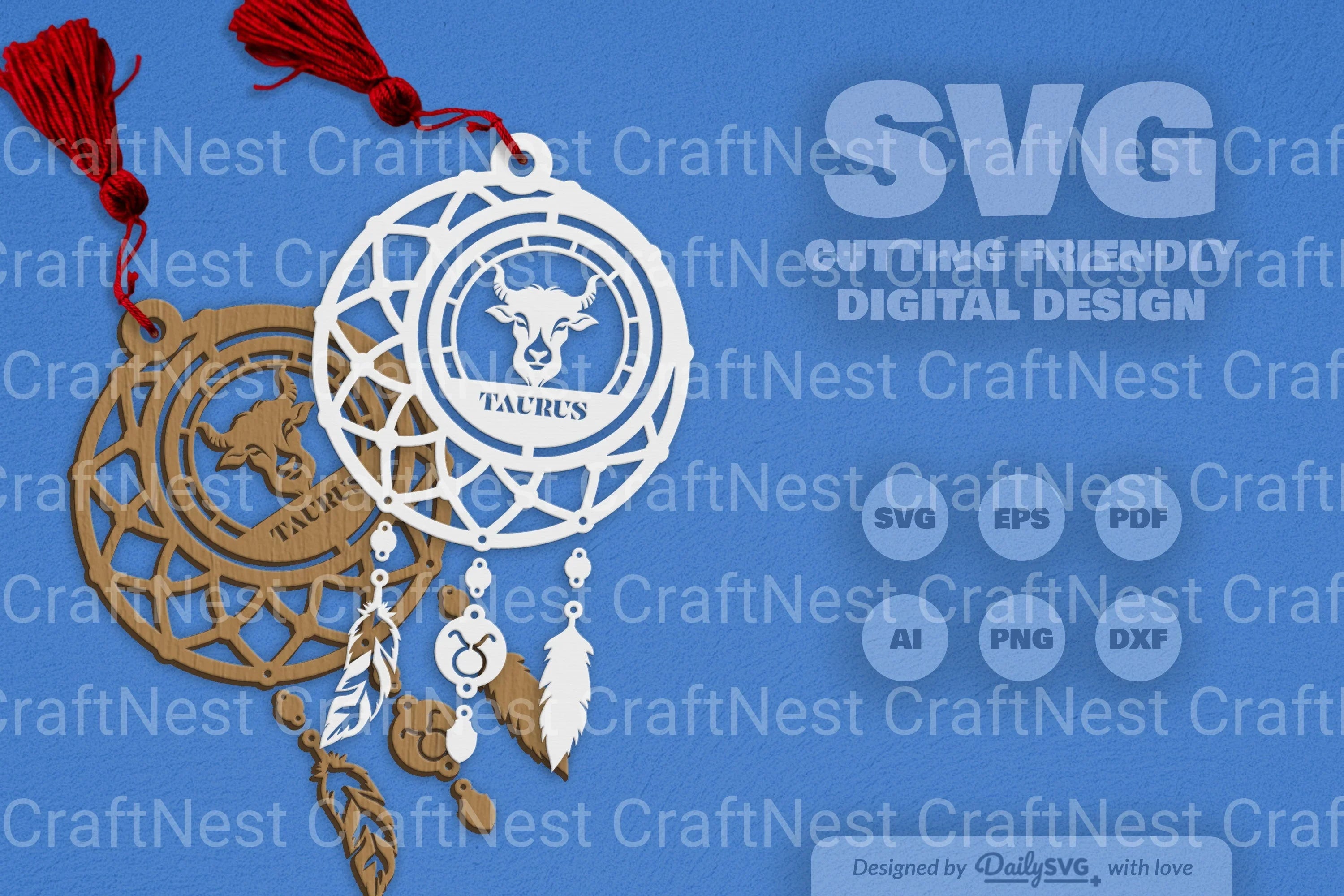 Taurus Dream Catcher Set SVG Bundle