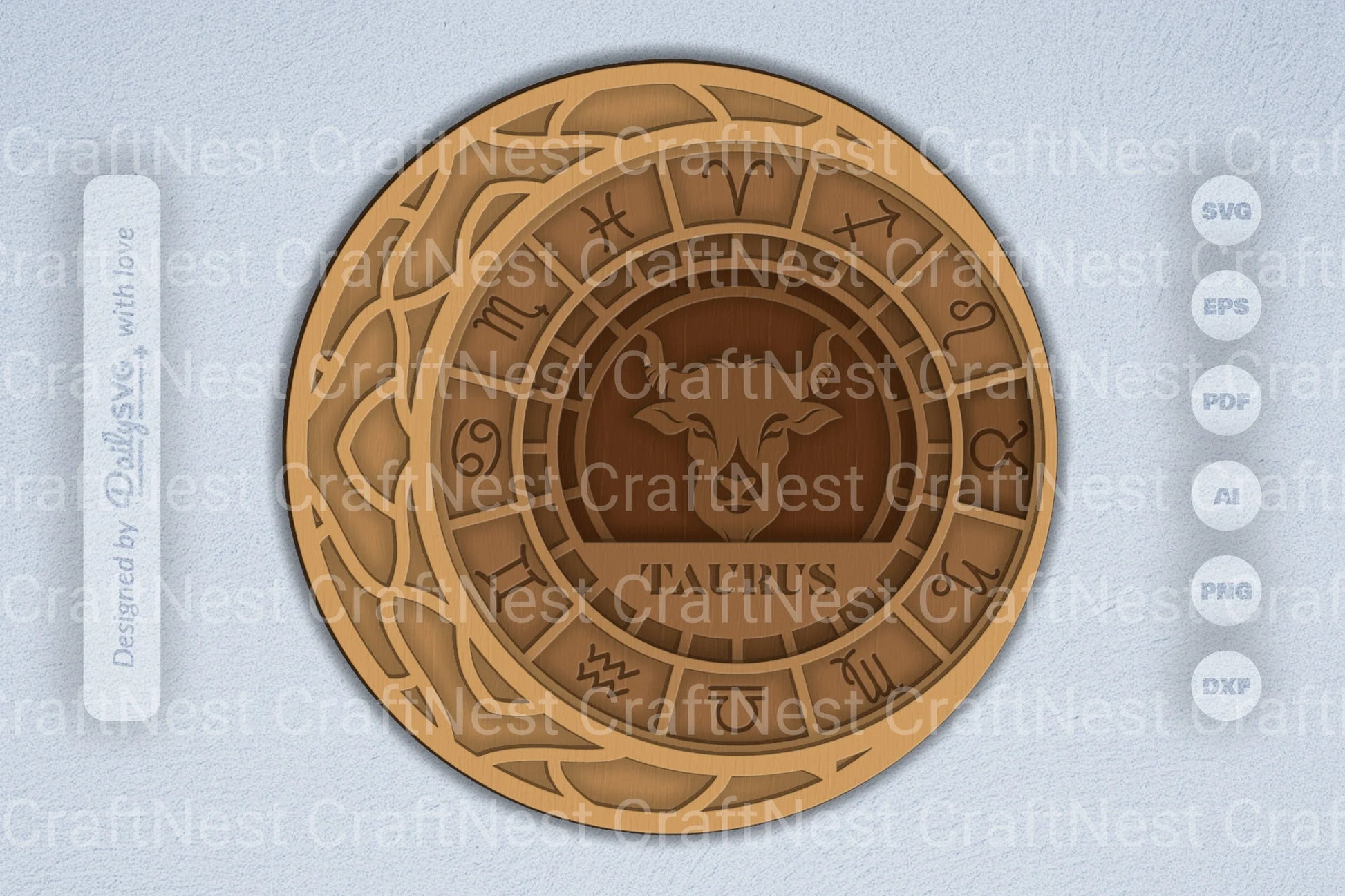 Taurus Zodiac Laser Cut SVG Bundle - CraftNest - Digital Crafting and Art