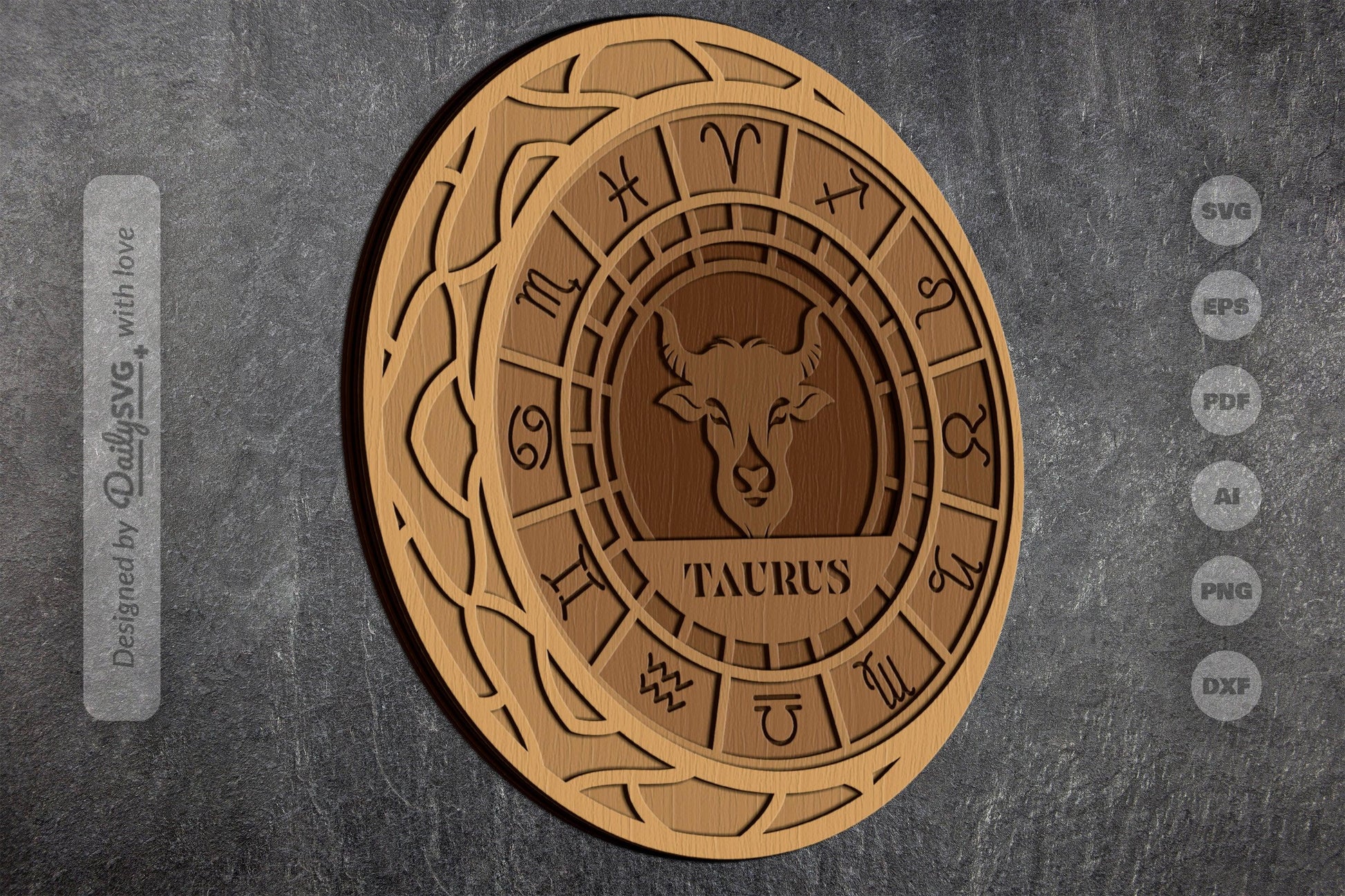 Taurus Zodiac Laser Cut SVG Bundle - CraftNest - Digital Crafting and Art