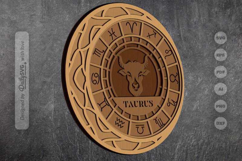 Taurus Zodiac Laser Cut SVG Bundle - CraftNest - Digital Crafting and Art