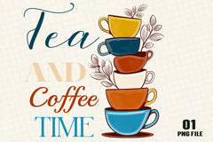 Tea and Coffee Time Clipart Bundle - CraftNest - Digital Crafting and Art