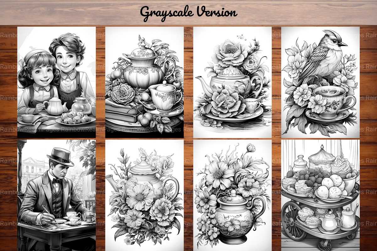Tea Party Coloring Books - CraftNest