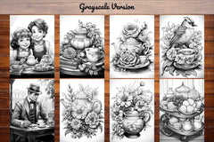 Tea Party Coloring Books - CraftNest