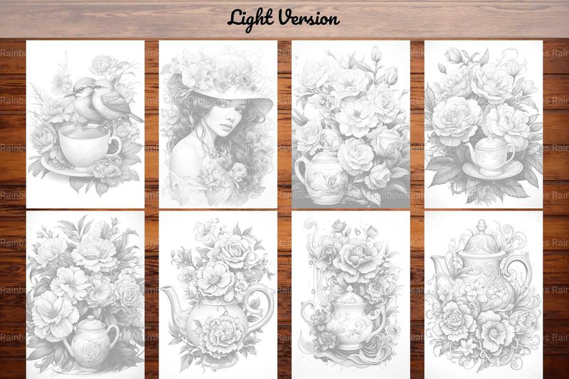 Tea Party Coloring Books - CraftNest