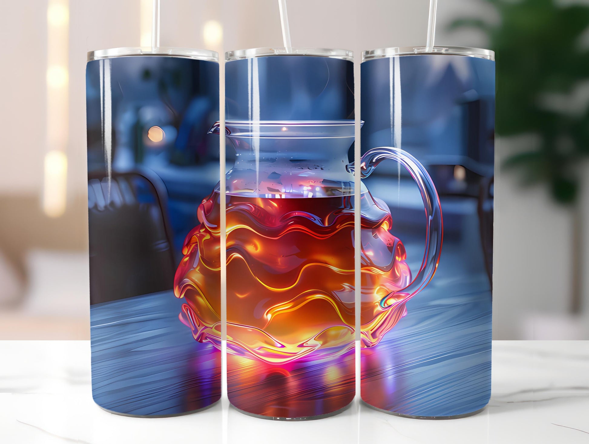 Tea Time 2 Tumbler Wrap - CraftNest - Digital Crafting and Art