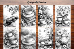 Tea Time Coloring Books - CraftNest - Digital Crafting and Art