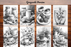 Tea Time Coloring Books - CraftNest - Digital Crafting and Art