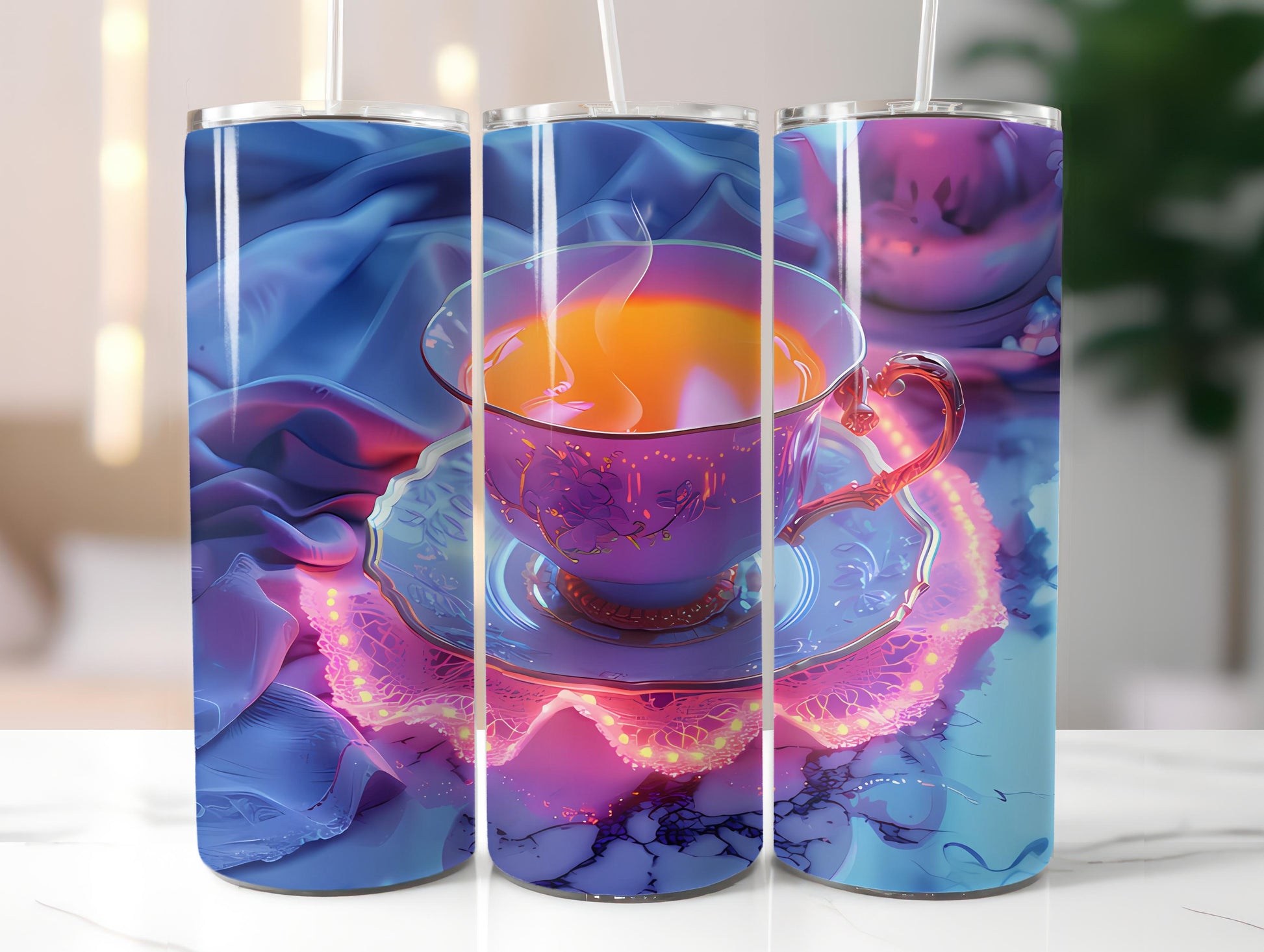 Tea Time 1 Tumbler Wrap - CraftNest - Digital Crafting and Art