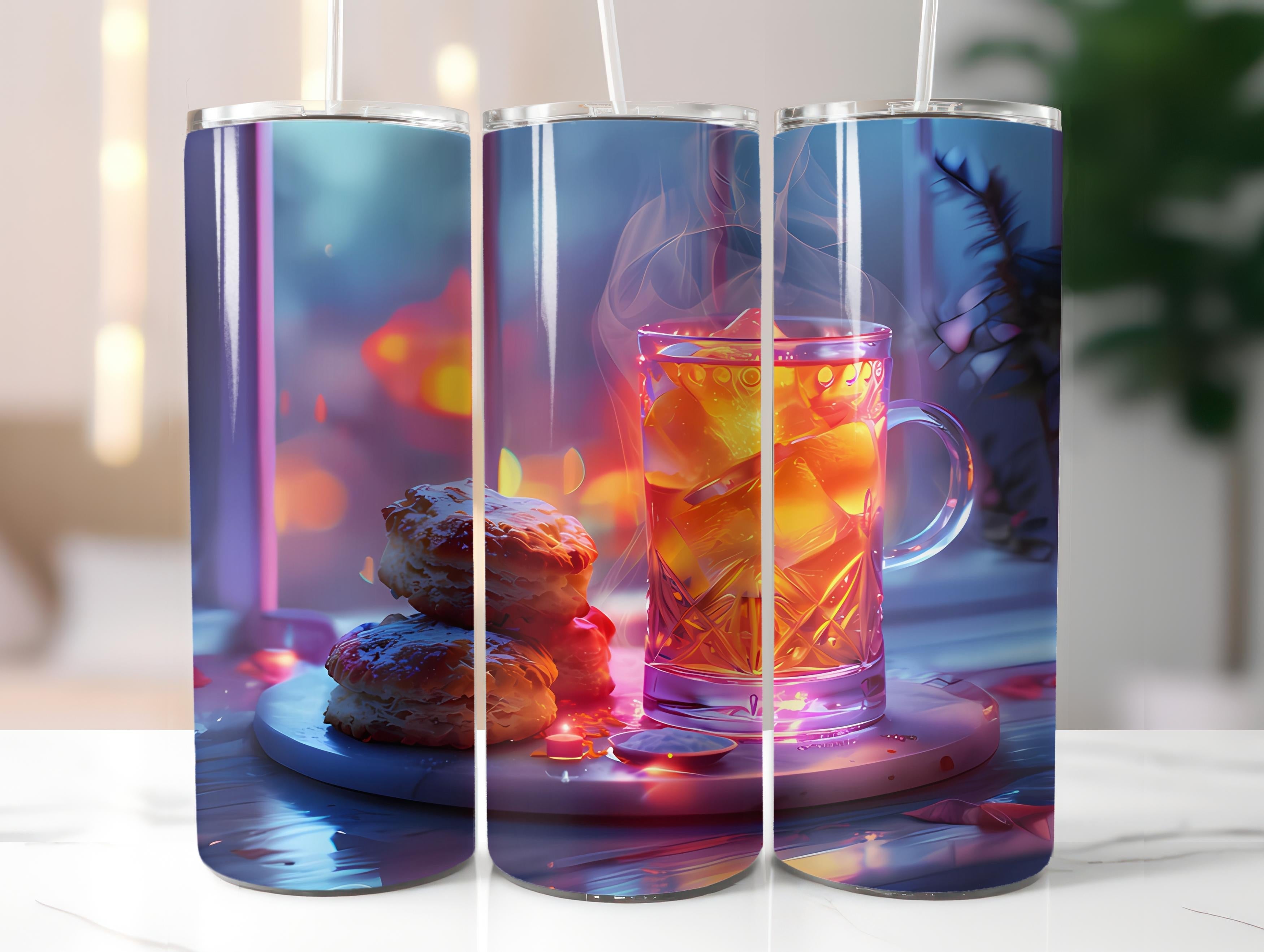 Tea Time 1 Tumbler Wrap - CraftNest - Digital Crafting and Art