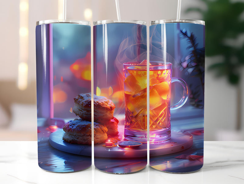 Tea Time 1 Tumbler Wrap - CraftNest - Digital Crafting and Art