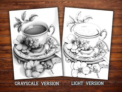 Tea Time Coloring Books - CraftNest - Digital Crafting and Art