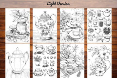 Tea Time Coloring Books - CraftNest - Digital Crafting and Art