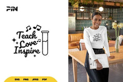 Teach Love Inspire Teacher SVG Bundle - CraftNest - Digital Crafting and Art