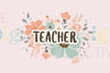 Retro Floral Teacher Design