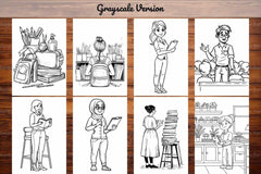 Teacher Coloring Books - CraftNest - Digital Crafting and Art