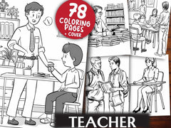 Teacher Coloring Books - CraftNest - Digital Crafting and Art