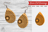 Tear Drop Laser Cut Earrings SVG Bundle