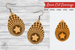 Tear Drop Laser Cut Earrings SVG Bundle - CraftNest - Digital Crafting and Art