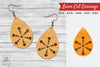 Tear Drop Laser Cut Earrings SVG Bundle
