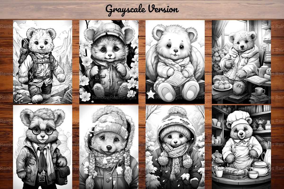 Teddy Bear Coloring Books - CraftNest
