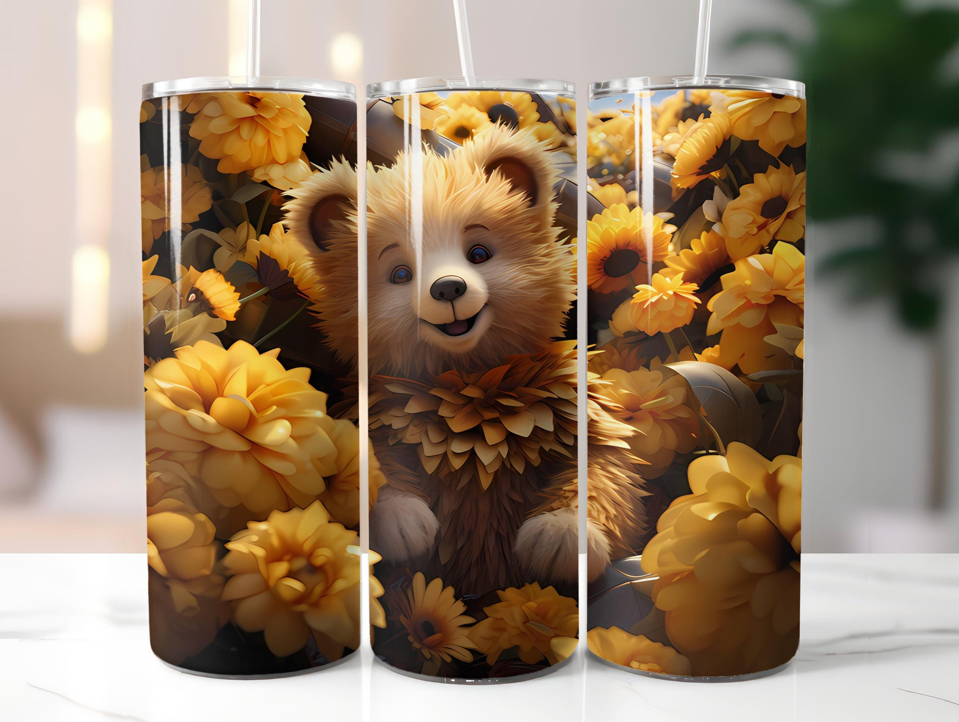 Teddy Bear Spring 6 Tumbler Wrap - CraftNest