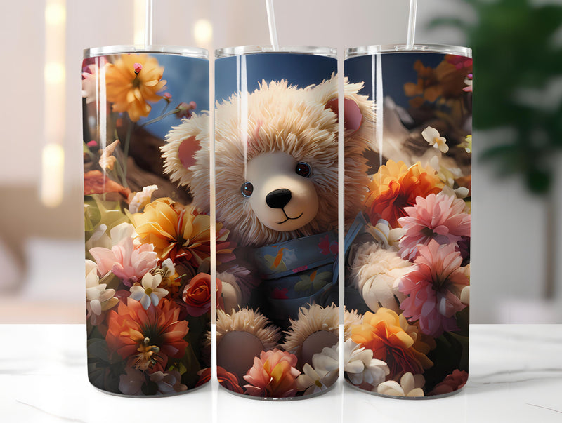 Teddy Bear Spring 4 Tumbler Wrap - CraftNest