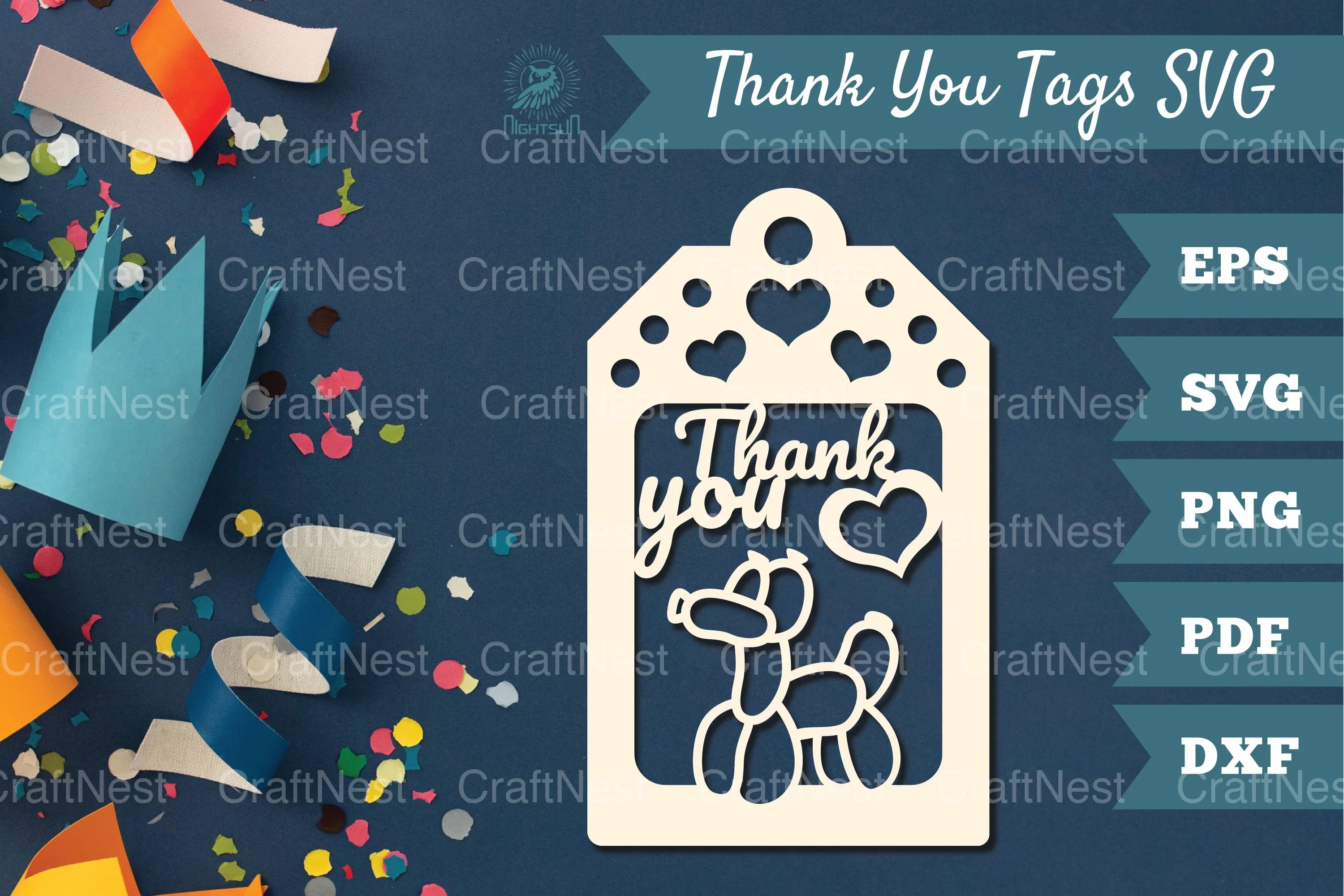 Thank You & Birthday Tags Clipart Bundle - CraftNest - Digital Crafting and Art